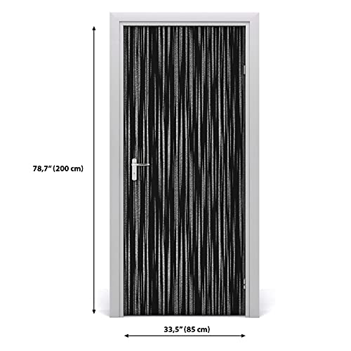 Autocollant de porte abstrait métallicdesign 85x200cm Magic-Stick