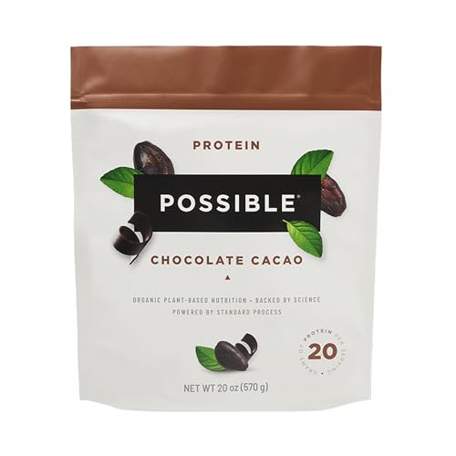 Possible Protein Powder - Muscle Growth & Recovery Support - Plant-Based Protein - Essential Amino Acids & BCAAs - Vegan, Gluten-Free & USDA Organic - Chocolate, 1.25 Pound (Pack of 1)