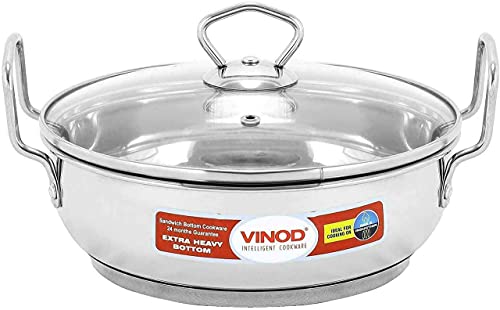 Wok de acero inoxidable 20 cm con tapa de vidrio miniatura 6