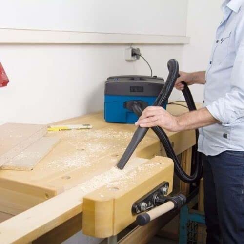 Scheppach HD2P_UK 1250W 230V 50 Hz, 3 in 1 Portable Workshop Dust Extractor, Vacuum Cleaner & Inflator with A Dust Bag, Filter and 4 Attachments, 2 Year Warranty, Blue, 1250 W, 5 liters, 80 Decibeles 6 Scheppach HD2P_UK 1250W 230V 50 Hz, 3 in 1 Portable Workshop Dust Extractor, Vacuum Cleaner & Inflator with A Dust Bag, Filter and 4 Attachments, 2 Year Warranty, Blue, 1250 W, 5 liters, 80 Decibeles - Image 6