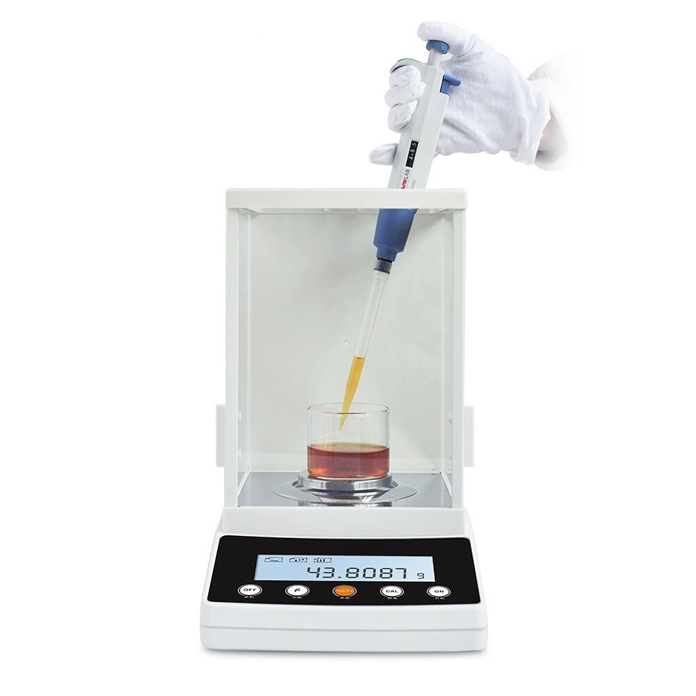 YNIYUJKL 110G 0.0001G 0.1Mg Analytical Balance Digital Display Precision Electronic Weighing Equipment