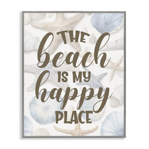 Beach Happy Place Nautical Animal, 16 x 20 Inch Framed Giclée Print
