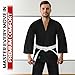 Antares Uniform for Kids & Adults Lightweight Student Gi Pants and Jackets for Martial Arts Uniform With Free Belt (Black, 5)