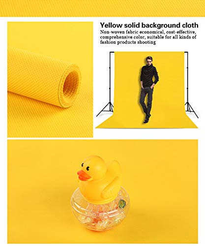 Lylycty 5X7Ft Photography Studio Non-Woven Backdrop Yellow Backdrop Solid Color Backdrop Simple Background Ly090 #TOP3