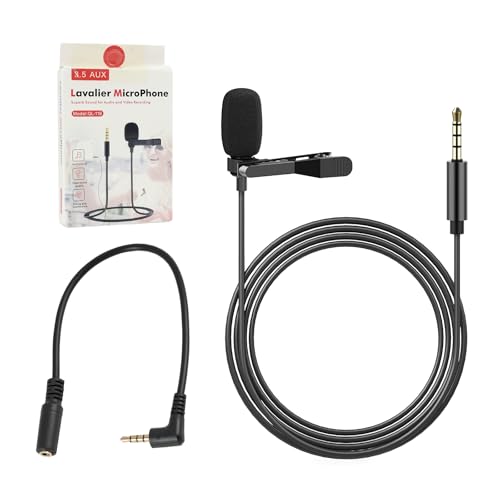 EceoThsy Mini Micrófono De Solapa Omnidireccional De Condensador