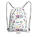 ZGHQHCDRH Retro Vintage 80s 90s Fashion Drawstring Backpack, Gym Swim Bag Cinch Bag For Women Men With Zipper Pocket