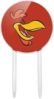 Acrylic Looney Tunes Foghorn Leghorn Face Cake Topper Party Decoration for Wedding Anniversary Birthday Graduation