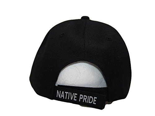 Gorra bordada negra con diseño tribal de oso miniatura 2