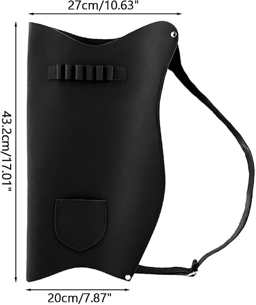 BDKMMS Porta faretra fatta a mano per tiro con l'arco e frecce con cinghia regolabile per escursionismo, caccia, tiro, allenamento, targeting, cosplay - 2