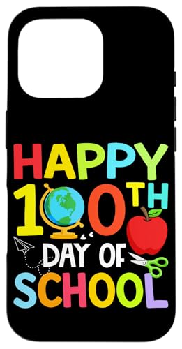 Happy 100th Day of Kindergarten Teacher Boys Girls 100 days �X�}�z�P�[�X iPhone 16 Pro �p