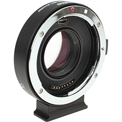 commlite Autofokus-Objektivadapter mit Speed-Booster-Linsen für Canon-EOS-EF-Objektiv an Micro-Four-Thirds-Kamera