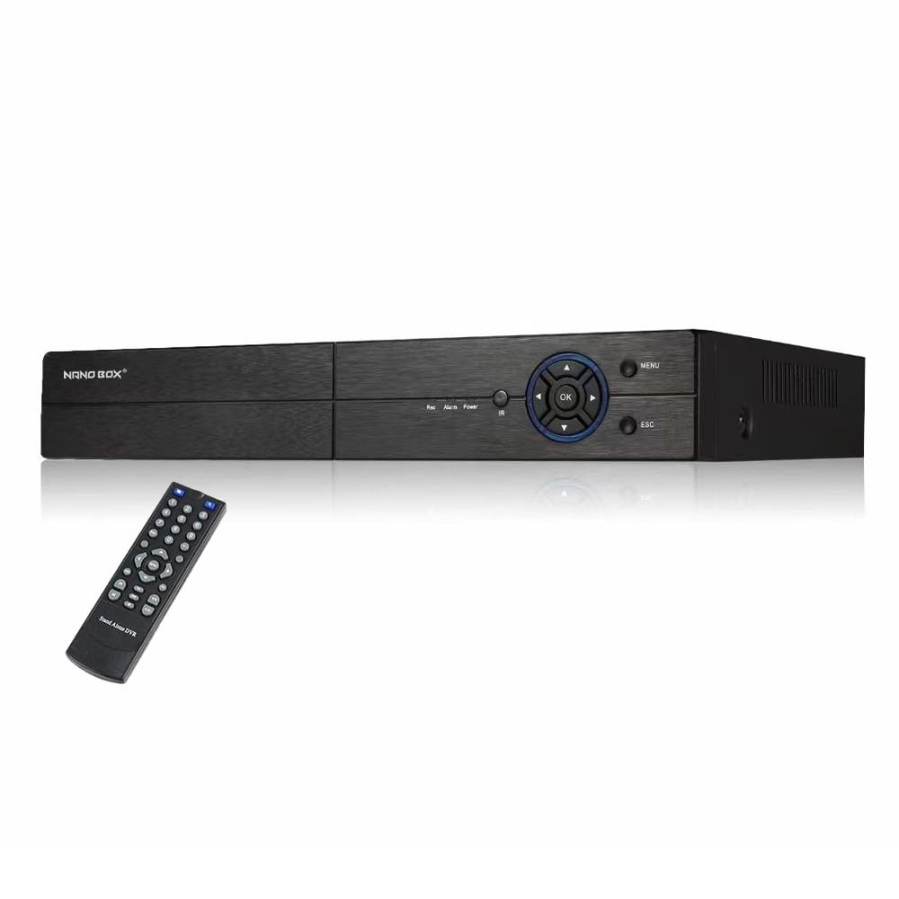 NANO BOX CCTV DVR 5MP Lite 5-in-1 Hybrid Digital Recorder HD BNC Imputs Supports AHD TVI CVI CVBS, Analog Cameras And IP Cameras, Remote Access (16 CH+2TB HDD)