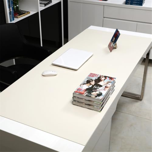 Tapis de souris XXL LL-COEUR blanc 100x45cm hydrofuge pour bureau