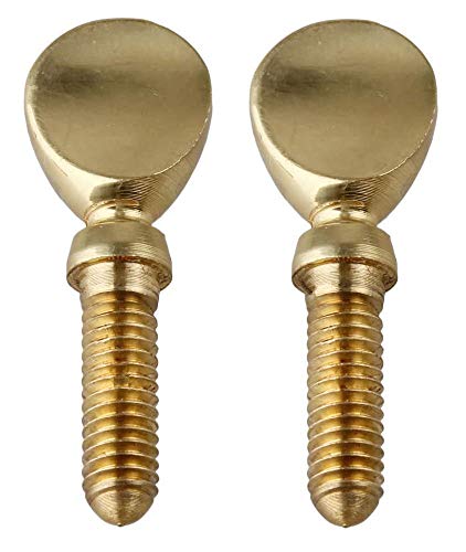 Jiayouy 2Pcs Golden Sax Neck Screw Tightening Screw for Saxophone Clarinet Ligatures Fixing Parts