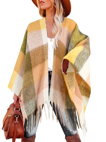 Image of Breezy Lane Women's Shawl Wraps Warm Poncho Ruana Wrap Cardigan