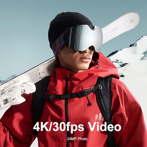 Image of OhO 4K Smart Ski Goggles, WiFi Camera Snowboard Goggles with UV Protection, Anti Fog (Men /Women)