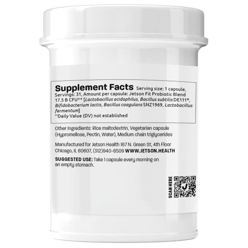Jetson Probiotic & Digestive Enzyme Bundle - Fit Metabolism Supporting Probiotic Formulation & Digestive Enzymes For Fast Digestive Relief #TOP2