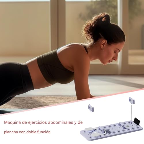 Tabla de pilates y equipo de entrenamiento multifunción para ejercicio interior 7