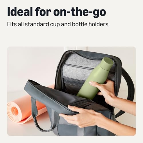 Image of Amazon Basics Insulated Stainless Steel Water Bottle, Leak-Proof, Double-Wall, 20 oz., BPA-Free, Olive