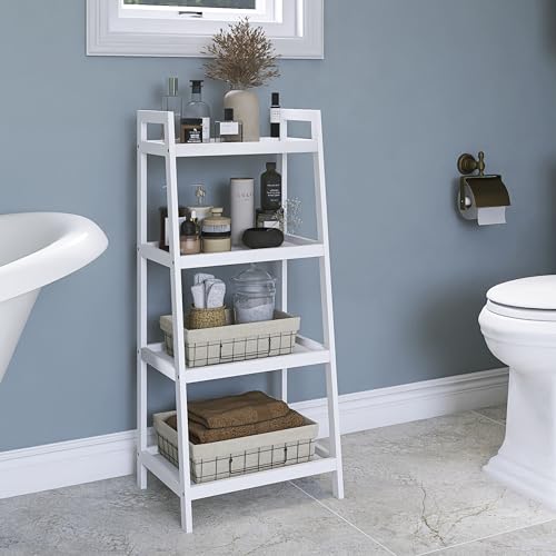 SMIBUY-Scaffale-a-scala-libreria-in-bambu-a-4-livelli-espositore-per-piante-organizer-per-il-bagno-scaffale-aperto-autoportante-con-maniglie-per-ufficio-a-casa-bianco