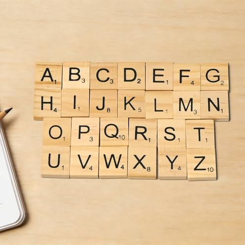 1200 piezas letras de madera para manualidades miniatura 3