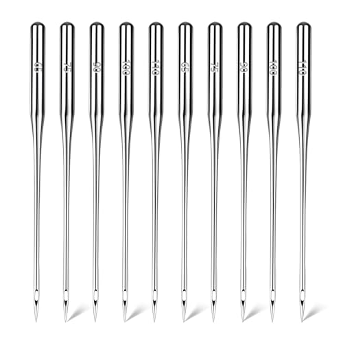 Universal Sewing Machine Needles, Assorted 65/9, 75/11, 90/14, 100/16, 110/18