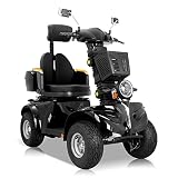 SUFUL 4 Wheels Powered Mobility Scooters for Seniors & Adults, 3-Speed Medical Electric Scooter Devi
