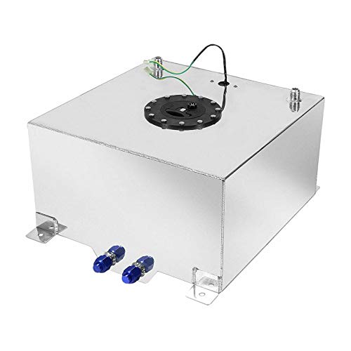 EASYBERG 15 Gallon / 57L Fuel Cell Tank Polished Aluminum Racing Drift w/Level Sender - Thumbnail 3