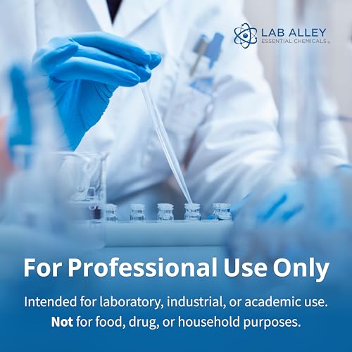Lab Alley Hexanes Lab Grade Solvent, Non-Polar Chemical for Extractions, Sample Prep & General Laboratory Applications, 1 Gallon (Pack of 4 x 1 Quart Bottles)