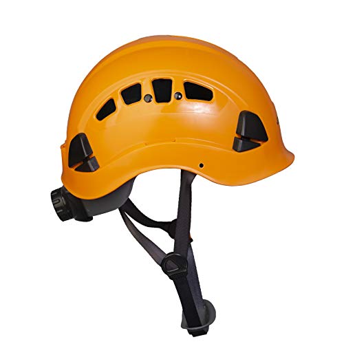 Jorestech Hard Hat Orange Abs Work-At-Height And Rescue Slotted Ventilated Helmet With 6-Point Ratchet Suspension Ansi Z89.1-14 Certified For Work, Home, And General Headwear Protection Hhat-04 #TOP5