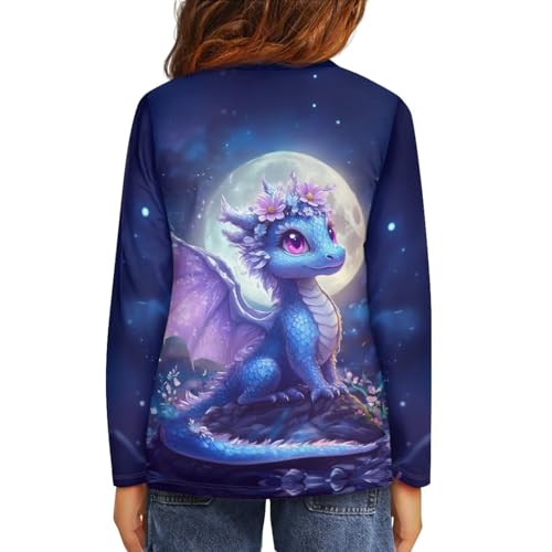 Image of Uourmeti Teens Girls Long Sleeve T Shirts Fall Outfits Boys Active Sportswear Running Tops