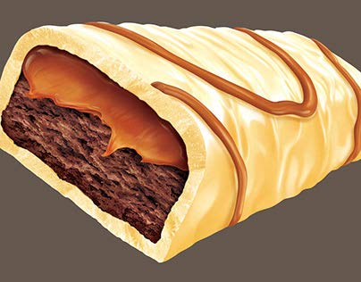 Albeni viva White chocolate covered caramel and cracker with chocolate (albeni viva) 36 gr x 24 pcs ( 1 box) Product of Turkey