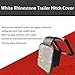 OUCPC Bling Trailer Hitch Cover with White for Any 2