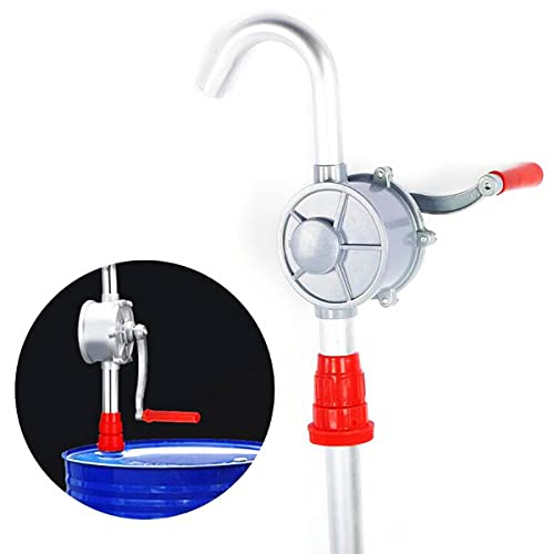 Weegeeks 15 To 55 Gallon Drum Pump, Aluminum Barrel Pump, Rotary Hand Gasoline Diesel Transfer Pump, Fuel Pump Transfer Barrel Pump 55 Gallon, Manual Drum Pump #TOP1