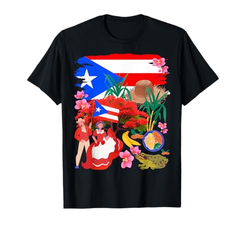 Puerto Rican Heritage Idea For Kids & Boricua Puerto Rico T-Shirt