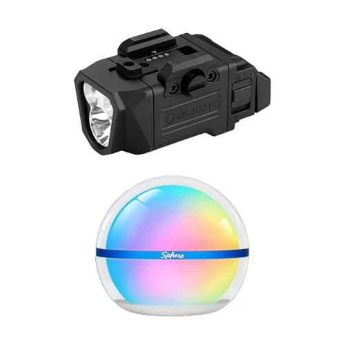 OLIGHT PL X Rechargeable Tactical Rail Mount Light Bundle with Sphere Smart Night Light with Remotely APP Control