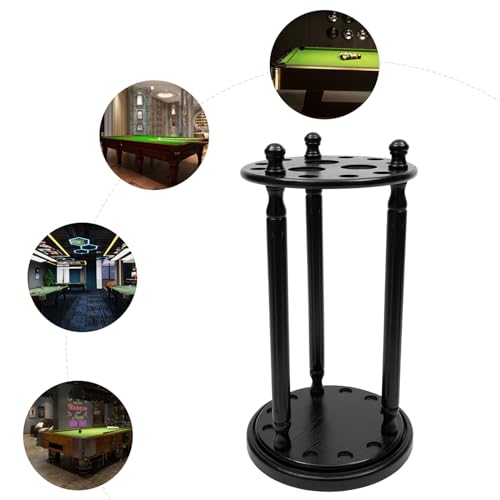 Support de queue de billard rotatif bois et accessoires de table de billard - 7