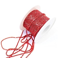 10 Yards/Roll Crystal Strass Rhinestone Trim SS6 2Mm Colored