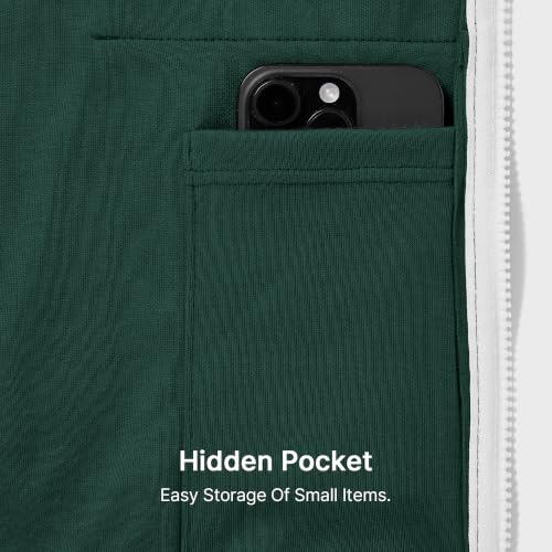 Image of Ohoo Mens Slim Fit Sleeveless Lightweight Zip Up Hooded Sweatshirt Vest Hoodie