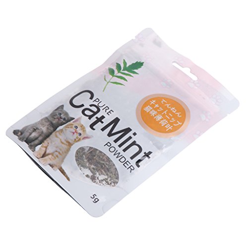 Cats Mint Treats Poudre de soin naturelle sélectionnée pour les feuilles Poudre naturelle de menthe pour chats 0 lits pour chats d'intérieur réchauffement – Image 3