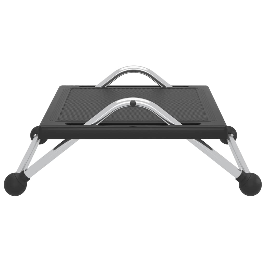 vidaXL Fußstütze Fußhocker Fußablage Fußbank Ergonomisch Höhenverstellbar Fußauflage Rutschfest für Büro Schreibtisch Schwarz 45x40x13,5 cm