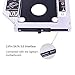 Bfenown 2nd HDD SSD Hard Drive Caddy Tray Replacement for Lenovo Thinkpad T420 T430 T510 T520 T530 W510 W520 W530, Internal Laptop CD DVD ROM Optical Modular Bay to 2.5 Inch 12.7mm