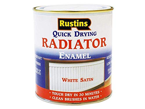 Rustins Quick Dry Radiator Enamel Satin White 250ml