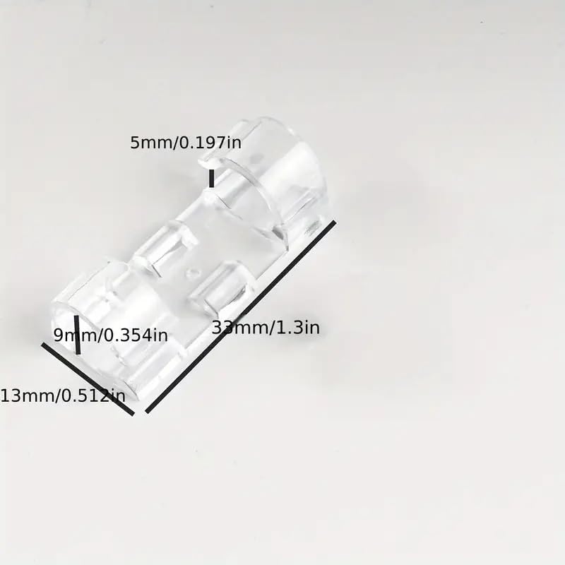 20PCS Adhesive Cable Clamps Transparent Low Profile Wire Clips for Cable Management on Walls, Desks and Under Tables, Transparent