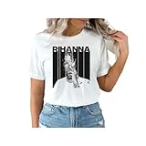 GUEWBF Rihanna Cool Short Sleeve Men T ShirtWhite3XL