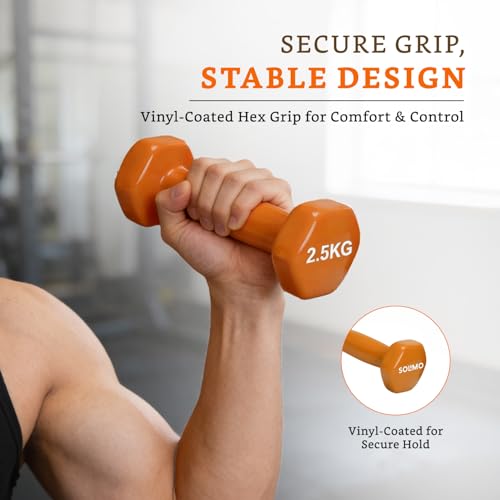 Image of Amazon Brand - Solimo Vinyl Dumbbell
