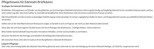 Burg-Wächter brievenbus met geïntegreerd krantenvak, inwerpformaat A4, EU-norm EN 13724, verzinkt staal, Verona 844 ANT… - Afbeelding 8
