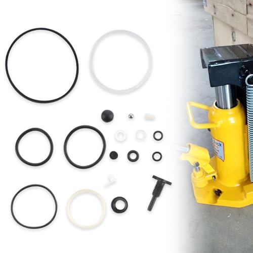 Image of 8 Ton Vertical Bottle Jack Complete Repair Kit 18Pcs Oil Seal O-Ring Hydraulic Jack Replacement Parts