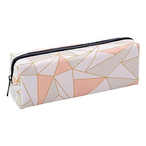 Solid Color Stationery Pen Pencil Case Bag,Kanpola Travel Makeup High Capacity Simple Cosmetic Storage Pouch Purse Students School (Multicoloured, 17.5 x 6.5 cm) Cover
