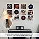 4 Stück Schallplatten Wandhalterung,Schallplattenständer,Vinyl Schallplatten Wandhalterung,Transparent Acryl Schallplatten,Platten Regal Mit Schrauben Für Platten Fotoalbum Und Sammlerstücke